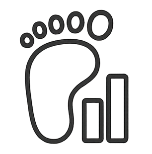 Icône de calculatrice représentant le calculateur d'empreinte carbone