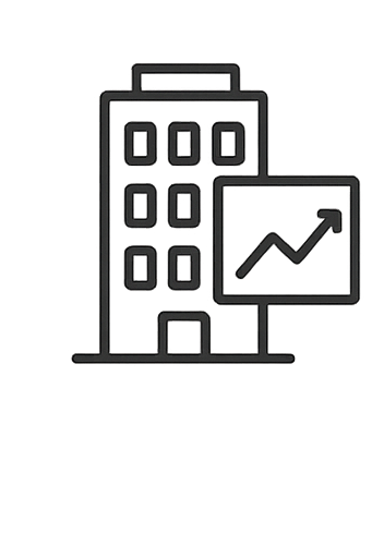 Icône analytique représentant l'analyse carbone pour entreprises